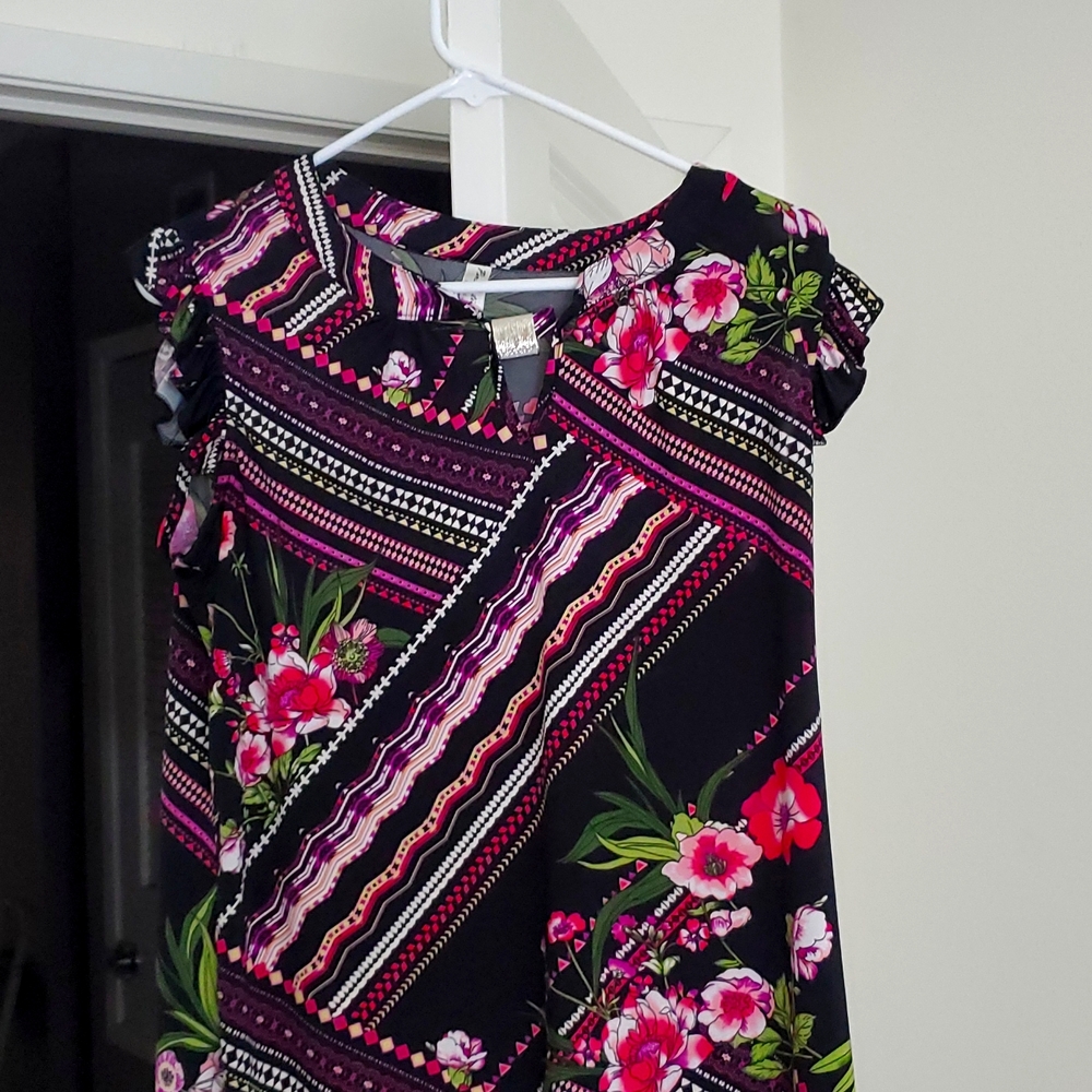 Beautiful black and fushia  top